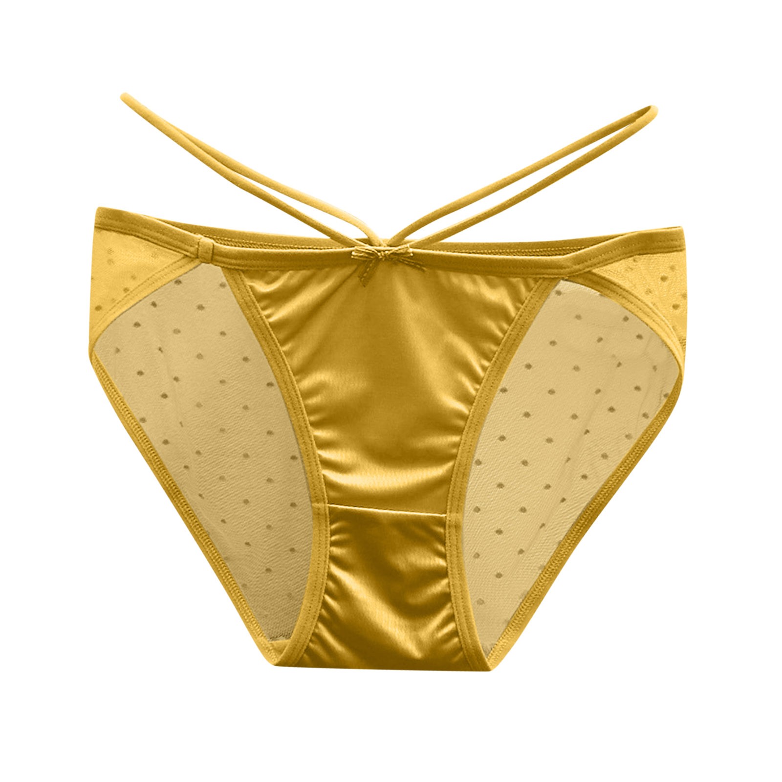 thumbnail image 4 of Braguitas de encaje de cintura baja para mujer - Ropa interior de algodón de color liso, sin aros, ajuste cómodo, para el día a día/el trabajo (M-XL), 4 of 4